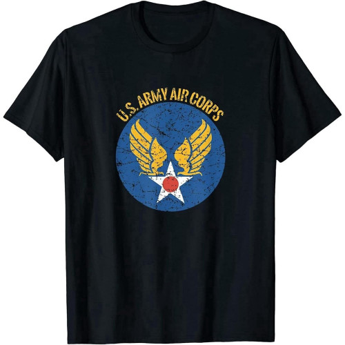 RUIBEITAO Men's Limited Vintage Us Army Air Corps Great Gift Idea T-Shirt