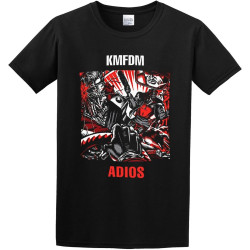 RUIBEITAO KMFDM Adios Mens 100% Cotton Tshirt