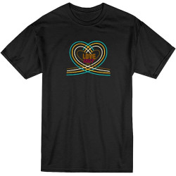 RUIBEITAO Love Art Vintage Heart T-Shirt Graphic Top Printed Shirt Short-Sleeve Tee Mens