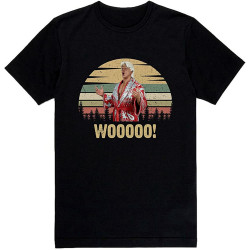 RUIBEITAO Rick Flair World Wrestling Entertainment Vintage T-Shirt Printed Men Black Graphic Tee