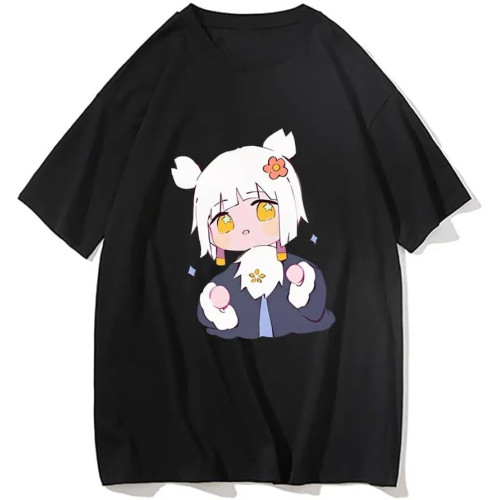 Sky Children of The Light Fashion T-Shirts Kawaii Manga Tshirt 100% Cotton Tee-Shirt Soft Men Cartoon T-Shirt Black