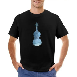 TinANTMA Viola Silhouette T-Shirt plsizes Short Sleeve tee Vintage Clothes Designer t Shirt Men Black