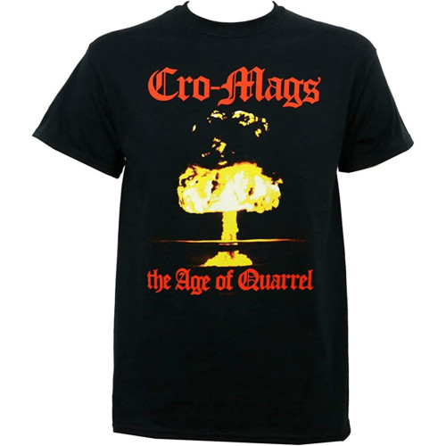 Cro-Mags Band The Age of Quarrel Album Cover Art Men T-Shirt Black Cro-Mags Band The Age of Quarrel Album Cover Art Men T-Shirt Black