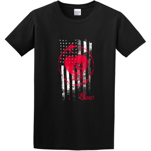 T Shirt Rise Against Stained Flag Classic Style T Shirt Rise Against Stained Flag Classic Style