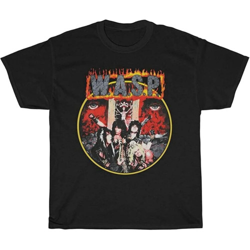 W.A.S.P. Wasp 1984 Animal Like A Beast Tour Tshirtie Lawless Black W.A.S.P. Wasp 1984 Animal Like A Beast Tour Tshirtie Lawless Black