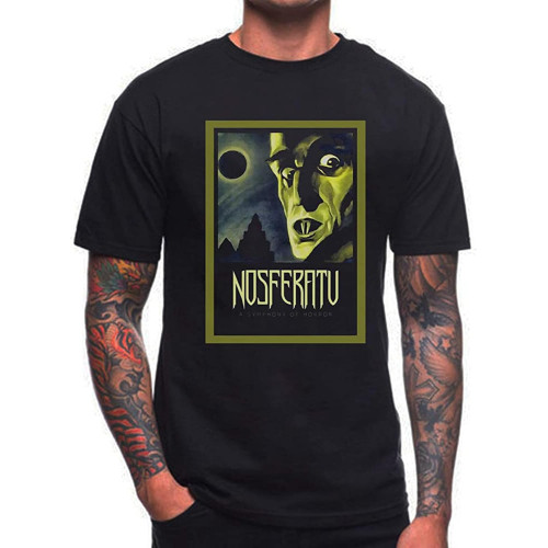 sonvsee Qvfnosferatu T Shirt Retro Vintage German Horror Film Movie 1920'S Vampire Black sonvsee Qvfnosferatu T Shirt Retro Vintage German Horror Film Movie 1920'S Vampire Black