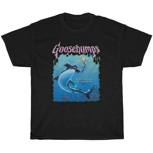 sonvsee Goosebumps Vintage Deep Trouble T-Shirt Black sonvsee Goosebumps Vintage Deep Trouble T-Shirt Black