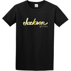 Jackson Guitars Logo O Neck Men T Shirt Black