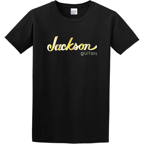 Jackson Guitars Logo O Neck Men T Shirt Black