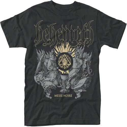 sonvsee Behemoth Messe Noire T Shirt Damen Kurzarm Black