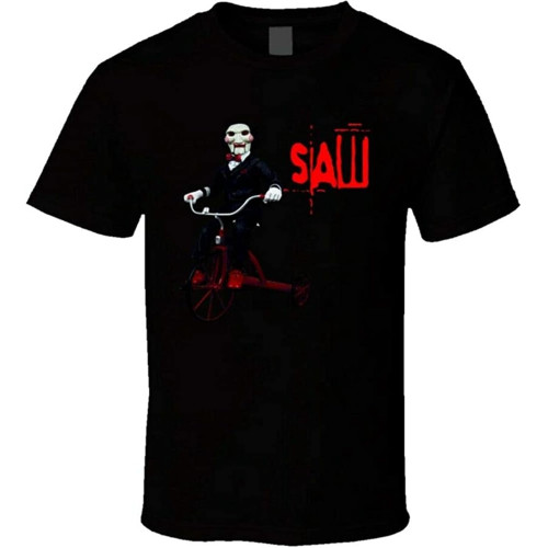 sonvsee Saw Horror T-Shirt Graphic Tee for Men Black sonvsee Saw Horror T-Shirt Graphic Tee for Men Black
