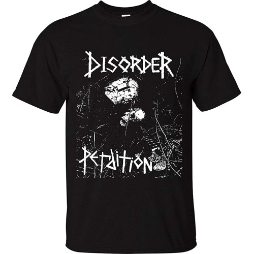 Unisex T-Shirt Disorder Perdition Bristol Punk Rock Black