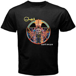 Clutch Earth Rocker Rock Band Men's White Black T-Shirt Black Clutch Earth Rocker Rock Band Men's White Black T-Shirt Black