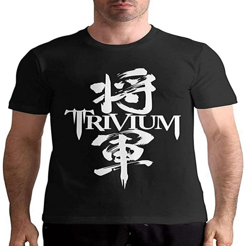 sonvsee Trivium Breathable Man Tops Short Sleeve Tee Shirt Black sonvsee Trivium Breathable Man Tops Short Sleeve Tee Shirt Black