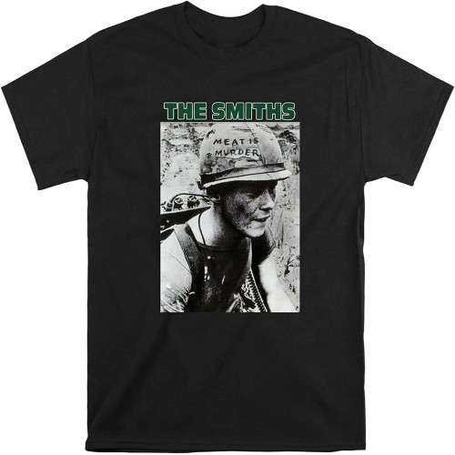 sonvsee The Smiths Meat is Murder T-Shirt T Shirt Men Tshirt Black