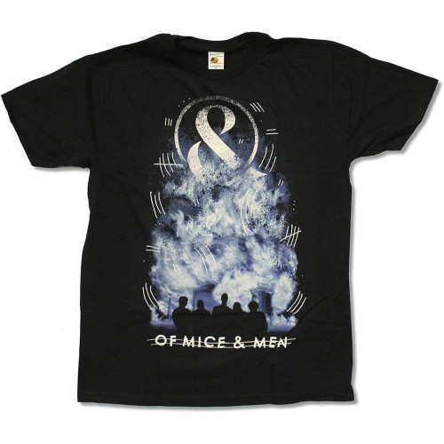 sonvsee of Mice & Men Smoke T-Shirt ens Top Tee Black sonvsee of Mice & Men Smoke T-Shirt ens Top Tee Black