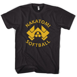 Nakatomi Softball Die Hard Bruce Willis Unisex T Shirt Black