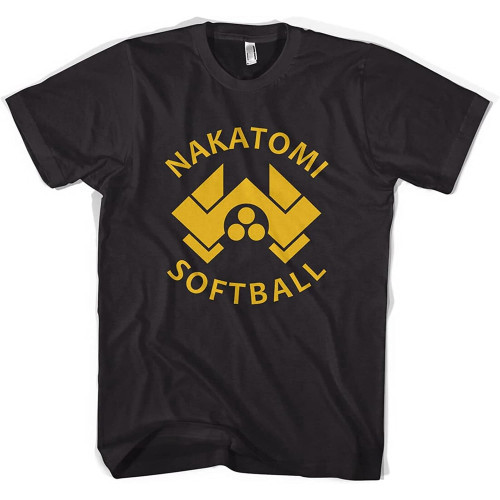 Nakatomi Softball Die Hard Bruce Willis Unisex T Shirt Black