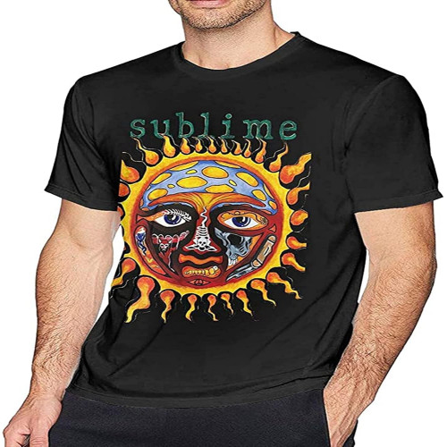 sonvsee Sublime 40 Oz to Freedom Sun Logo Men's Short Sleeve Classic T-Shirt Graphic O Neck Comfortable Cotton Shirts Black sonvsee Sublime 40 Oz to Freedom Sun Logo Men's Short Sleeve Classic T-Shirt Graphic O Neck Comfortable Cotton Shirts Black