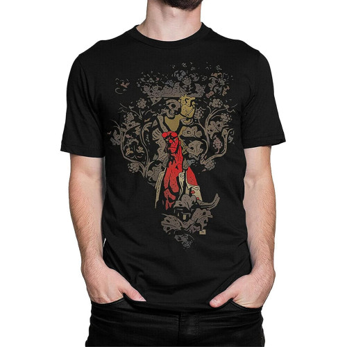 Hellboy Graphic T-Shirt Cotton Tee Men's Mens T-Shirt Graphic Unisex Tee Shirt Black Hellboy Graphic T-Shirt Cotton Tee Men's Mens T-Shirt Graphic Unisex Tee Shirt Black