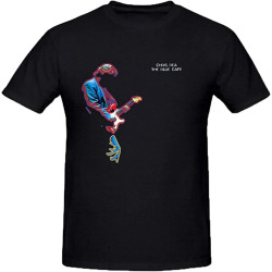 MUZHILIN Chris Rea The Blue Cafe Shirts 100 Cotton Men Round Neck Black