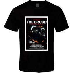 MUZHILIN The Brood Cool Vintage 70's Movie Poster T ShirtTop Sweatshirt Short Sleeve White MUZHILIN The Brood Cool Vintage 70's Movie Poster T ShirtTop Sweatshirt Short Sleeve White
