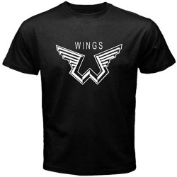 Paul Men's tee McCartney Wings Logo The Beatle T-ShirtTop Sweatshirt Short Sleeve Black Paul Men's tee McCartney Wings Logo The Beatle T-ShirtTop Sweatshirt Short Sleeve Black