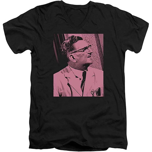 MUZHILIN Oils Andy Griffith Floyd Lawson Unisex Adult V-Neck T Shirt for Men and Womentop Sweatshirt Short Sleeve Black
