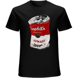 MUZHILIN T-Shirt Child Andy Warhol Campbell's Crumpled Red Pop Art.Top Sweatshirt Short Sleeve Black MUZHILIN T-Shirt Child Andy Warhol Campbell's Crumpled Red Pop Art.Top Sweatshirt Short Sleeve Black