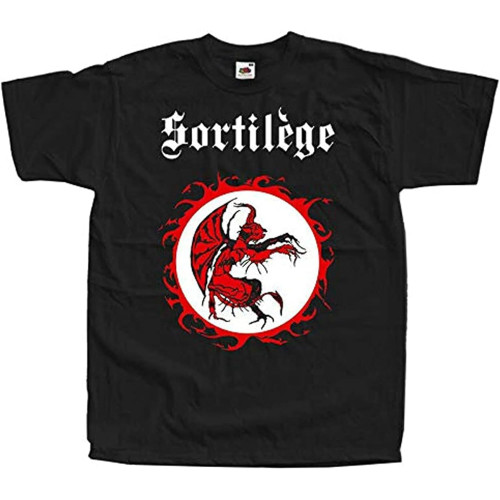 MUZHILIN Sortilege 1983 Logo T Shirt1% CottonTop Sweatshirt Short Sleeve Black