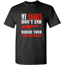 My Rights Don't End Where Feelings Begin Mens Graphic T-Shirt