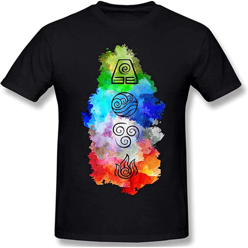 MUZHILIN Men's Fashion Shirt The L-AST A-Irbender Short Sleeve T ShirtTop Sweatshirt Short Sleeve Black MUZHILIN Men's Fashion Shirt The L-AST A-Irbender Short Sleeve T ShirtTop Sweatshirt Short Sleeve Black