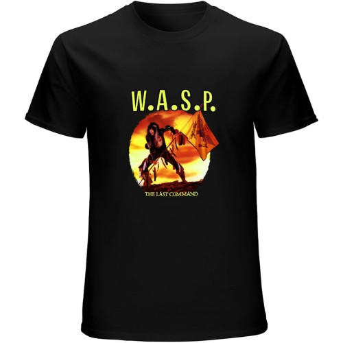 Wasp W.A.S.P. The Last Command Tour Cotton T-Shirt Unisex Mens Fashion Shirt Cotton Tee Shirts Short SleeveTop Sweatshirt Short Sleeve Black Wasp W.A.S.P. The Last Command Tour Cotton T-Shirt Unisex Mens Fashion Shirt Cotton Tee Shirts Short SleeveTop Sweatshirt Short Sleeve Black