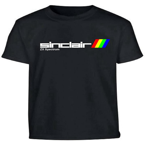 Sinclair ZX Spectrum - Mens Retro Men's T-Shirt 80's Video Game A Gaming Mens T Shirt 100% CottonTop Sweatshirt Short Sleeve Black Sinclair ZX Spectrum - Mens Retro Men's T-Shirt 80's Video Game A Gaming Mens T Shirt 100% CottonTop Sweatshirt Short Sleeve Black