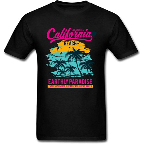 California Beach Paradise Tshirt Mens T-Shirt Tops T Shirt Designer Crew Neck Clothes Tees 100% Cotton SweatshirtsTop Sweatshirt Short Sleeve Black California Beach Paradise Tshirt Mens T-Shirt Tops T Shirt Designer Crew Neck Clothes Tees 100% Cotton SweatshirtsTop Sweatshirt Short Sleeve Black