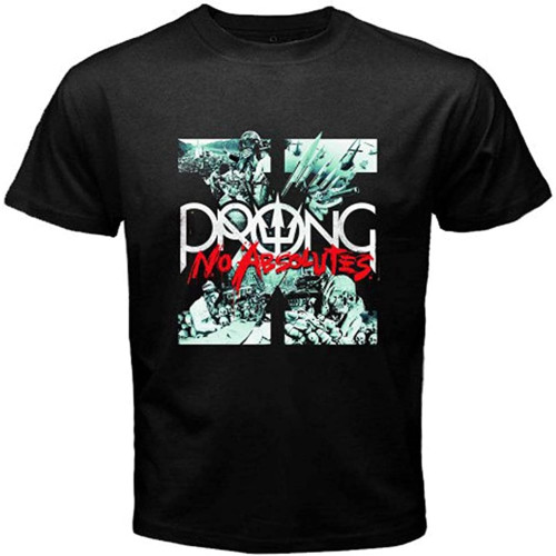 MUZHILIN Prong X No Absolutes Logo Metal Band Men's T-ShirtTop Sweatshirt Short Sleeve Black MUZHILIN Prong X No Absolutes Logo Metal Band Men's T-ShirtTop Sweatshirt Short Sleeve Black