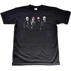 MUZHILIN Payday Inspired Masked Heist T ShirtTop Sweatshirt Short Sleeve Black MUZHILIN Payday Inspired Masked Heist T ShirtTop Sweatshirt Short Sleeve Black