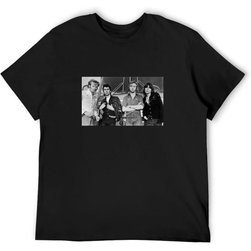 MUZHILIN The Pretenders Photo PosterTop Sweatshirt Short Sleeve Black MUZHILIN The Pretenders Photo PosterTop Sweatshirt Short Sleeve Black