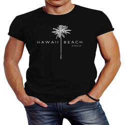 Mens T Shirt Hawaii Beach Palm Tree Slim Fit Neverless &Reg;Top Sweatshirt Short Sleeve Black Mens T Shirt Hawaii Beach Palm Tree Slim Fit Neverless &Reg;Top Sweatshirt Short Sleeve Black