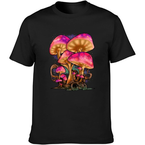 T Shirt Rachel Psychedelic Magic Mushroom Trippy Stoner Soft and Light Black T Shirt Rachel Psychedelic Magic Mushroom Trippy Stoner Soft and Light Black