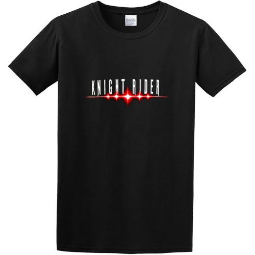 MUZHILIN Knight Rider Movie Tv Show Logo O Neck Men T-shirtTop Sweatshirt Short Sleeve Black