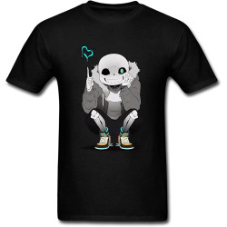 MUZHILIN 2016 Attractive Undertale Sans Men T-ShirtsTop Sweatshirt Short Sleeve Black