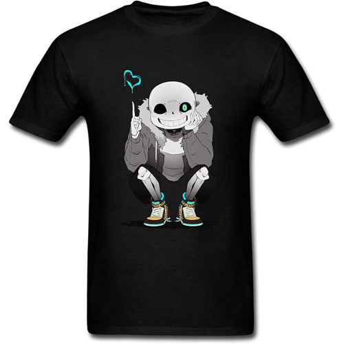 MUZHILIN 2016 Attractive Undertale Sans Men T-ShirtsTop Sweatshirt Short Sleeve Black