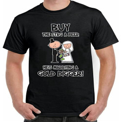 MUZHILIN Buy The STAG A Beer T-Shirt - Stag Party DoTop Sweatshirt Short Sleeve Black