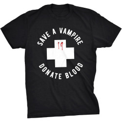 Men's Save A Vampire Donate Blood Tshirt Funny Sarcastic Halloween Night Tee for T-Shirt BalckTop Sweatshirt Short Sleeve Black Men's Save A Vampire Donate Blood Tshirt Funny Sarcastic Halloween Night Tee for T-Shirt BalckTop Sweatshirt Short Sleeve Black