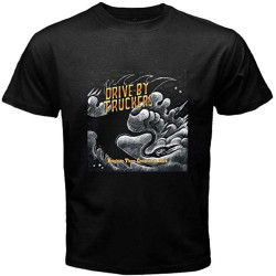 MUZHILIN Drive by Trucker Brighter Than Creation's Dark Men's T-ShirtTop Sweatshirt Short Sleeve Black