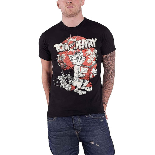 Tom Jerry T Shirt Vintage Distressed Logo Mens Tom Jerry T Shirt Vintage Distressed Logo Mens