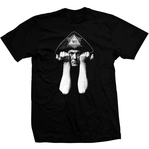 Aleister Crowley Hand Silk Screened Pre Shrunk 100% Cotton T Shirt Men T-Shirt Black Aleister Crowley Hand Silk Screened Pre Shrunk 100% Cotton T Shirt Men T-Shirt Black
