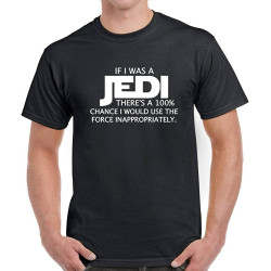 If I was a Jedi Mens T Shirt Short-Sleeved Shirt Top If I was a Jedi Mens T Shirt Short-Sleeved Shirt Top