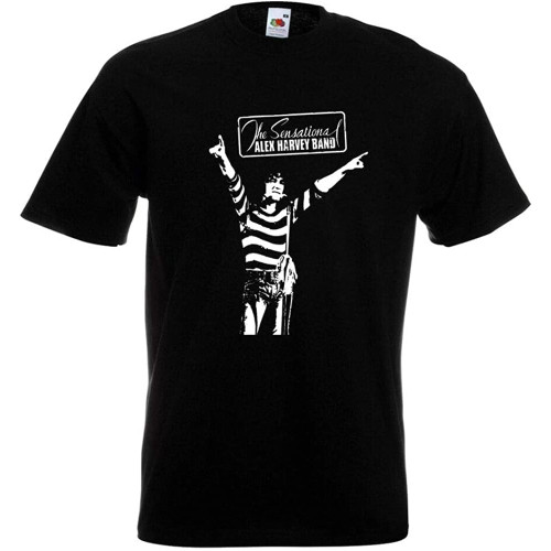 WSVSW Alex Harvey T Shirt Sensational Alex Harvey Band SAHB Zal Cleminson Vambo Black WSVSW Alex Harvey T Shirt Sensational Alex Harvey Band SAHB Zal Cleminson Vambo Black